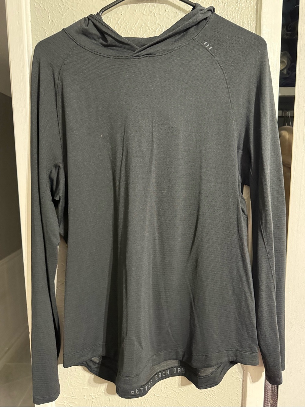 lululemon athletica Men's Charcoal Crewneck Hoodie Sweater